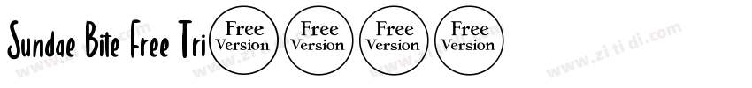 Sundae Bite Free Tri字体转换